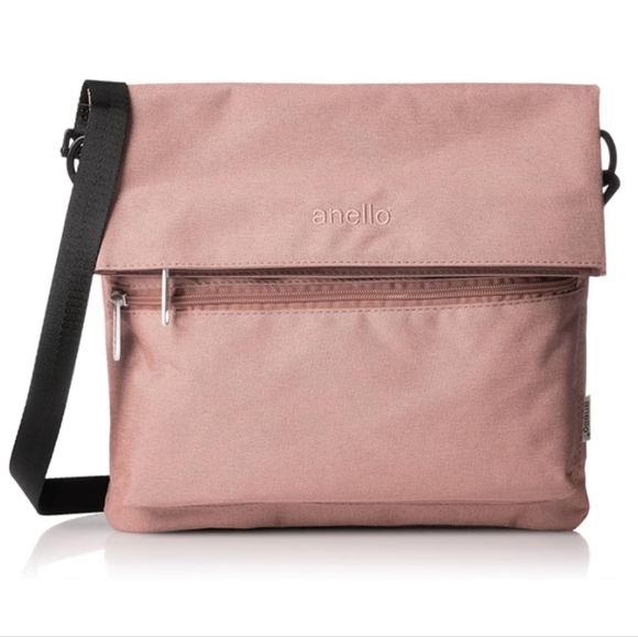 Annelo 2-way foldable shoulder bag Nude Pink - Picture 1 of 14